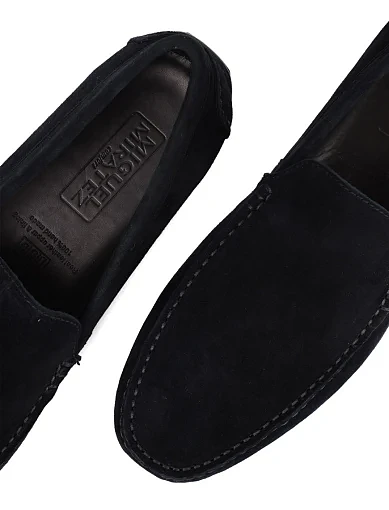 Чоловічі мокасини Miguel Miratez замшеві чорні (1837-202) - фото 5 - Miraton