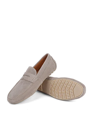 Чоловічі мокасини Miguel Miratez замшеві бежеві (1837-203) - фото 2 - Miraton