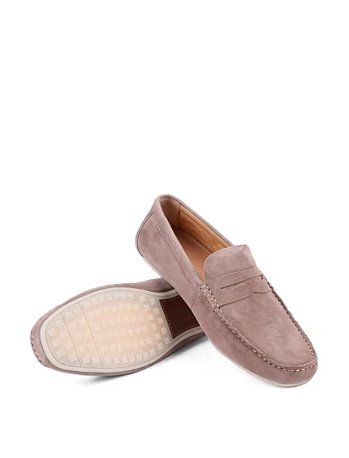 Чоловічі мокасини Miguel Miratez замшеві бежеві (1102-1.) - фото 2 - Miraton