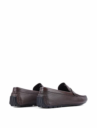 Чоловічі мокасини Miguel Miratez шкіряні коричневі (1102-8A) - фото 4 - Miraton