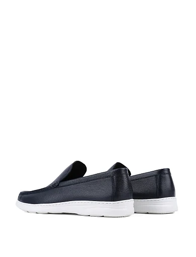 Чоловічі туфлі лофери Miguel Miratez шкіряні сині (615/) - фото 4 - Miraton