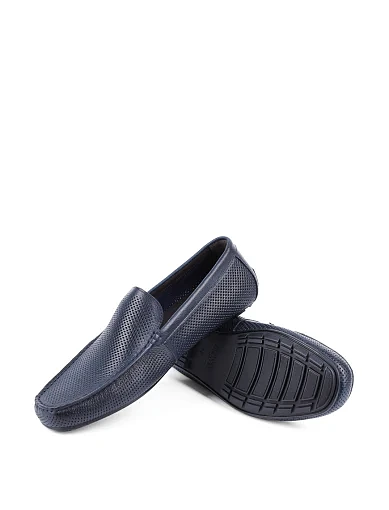 Чоловічі мокасини Miguel Miratez шкіряні сині (HF1102-11B) - фото 2 - Miraton