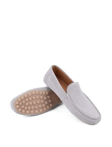 Чоловічі мокасини Miguel Miratez замшеві сірі (803-1) - фото 2 - Miraton