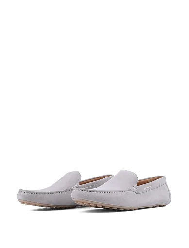 Чоловічі мокасини Miguel Miratez замшеві сірі (803-1) - фото 3 - Miraton