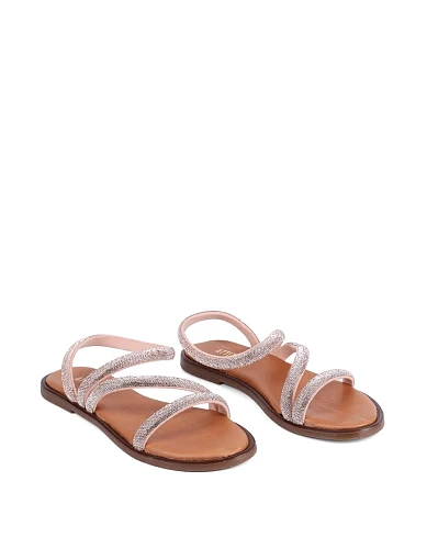 Жіночі сандалі Attizzare шкіряні бежеві - фото 4 - Miraton