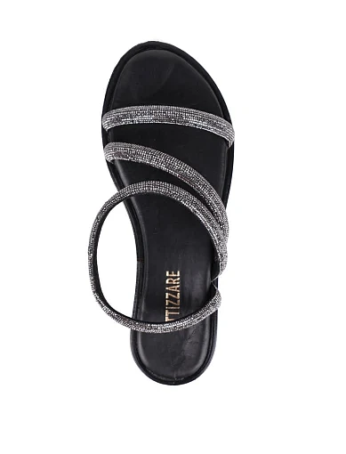 Жіночі сандалі Attizzare шкіряні чорні - фото 2 - Miraton