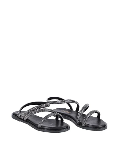 Жіночі сандалі Attizzare шкіряні чорні - фото 3 - Miraton