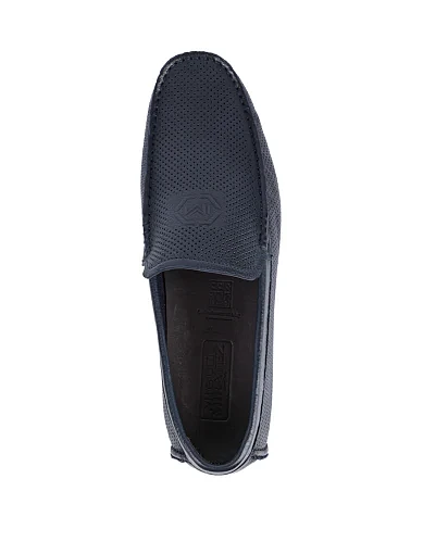 Чоловічі мокасини Miguel Miratez шкіряні сині (A515805-1) - фото 5 - Miraton