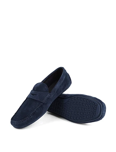 Чоловічі мокасини Miguel Miratez замшеві сині (A543608-1) - фото 2 - Miraton