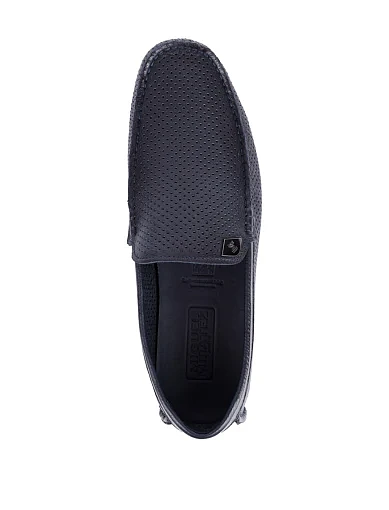 Чоловічі мокасини Miguel Miratez шкіряні сині (A240406F-1) - фото 5 - Miraton