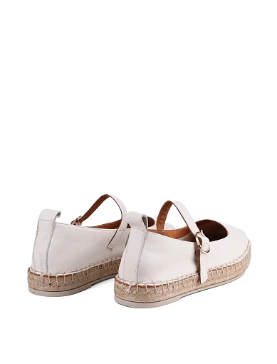 Жіночі еспадрільї Attizzare шкіряні білі - фото 4 - Miraton