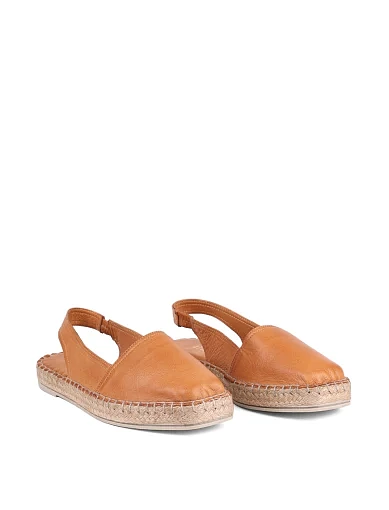 Жіночі еспадрільї Attizzare шкіряні коричневі - фото 3 - Miraton