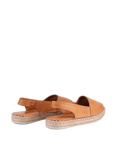 Жіночі еспадрільї Attizzare шкіряні коричневі - фото 4 - Miraton