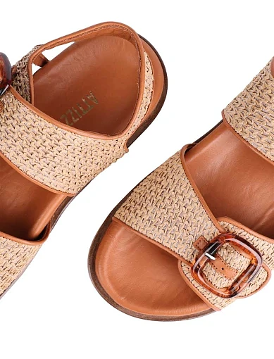 Жіночі сандалі Attizzare шкіряні шкіряні коричневі - фото 5 - Miraton