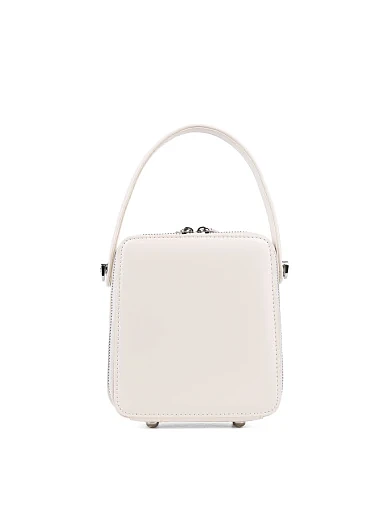 Жіноча сумка camera bag MIRATON шкіряна молочного кольору - фото 4 - Miraton