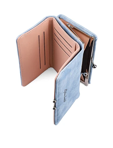 Жіночий гаманець з екошкіри блакитний - фото 4 - Miraton