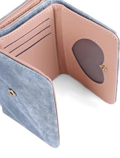 Жіночий гаманець з екошкіри блакитний - фото 4 - Miraton