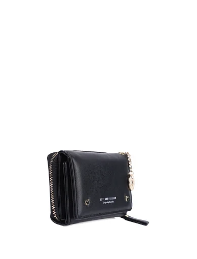 Женский кошелек из экокожи черный - фото 2 - Miraton