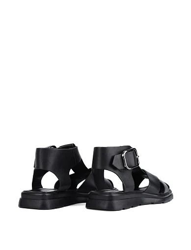 Жіночі сандалі Attizzare шкіряні чорні - фото 4 - Miraton