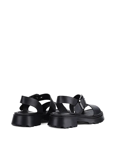 Жіночі сандалі Attizzare шкіряні чорні - фото 4 - Miraton