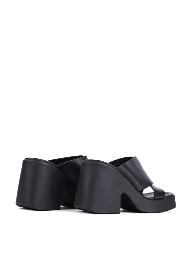 Жіночі сабо Attizzare шкіряні чорні - фото 4 - Miraton