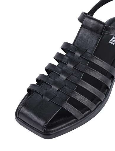 Жіночі сандалі Attizzare шкіряні чорні(6006) - фото 5 - Miraton