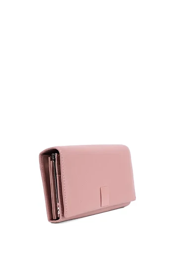 Жіночий гаманець з екошкіри рожевий на магніті - фото 2 - Miraton