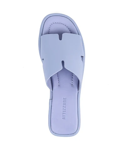 Жіночі шльопанці Attizzare шкіряні блакитні - фото 2 - Miraton