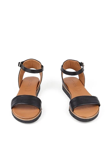 Жіночі сандалі Sekada шкіряні чорні - фото 2 - Miraton