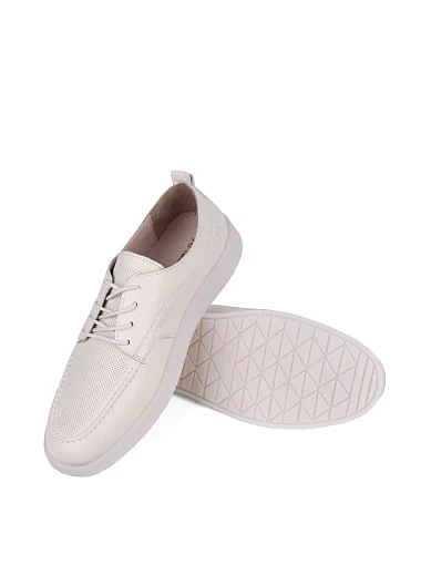 Жіночі сліпони Attizzare шкіряні рисового кольору - фото 2 - Miraton