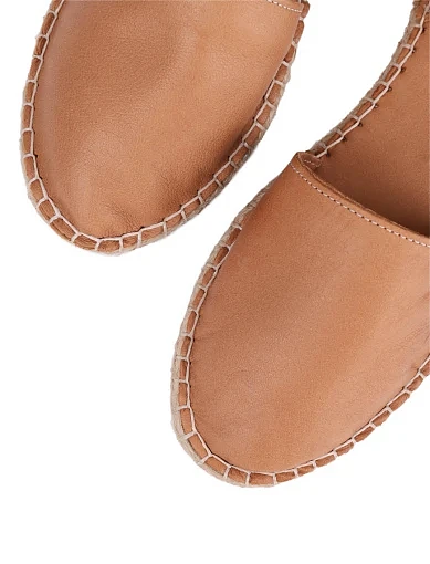 Жіночі еспадрильї Attizzare шкіряні коричневі - фото 5 - Miraton