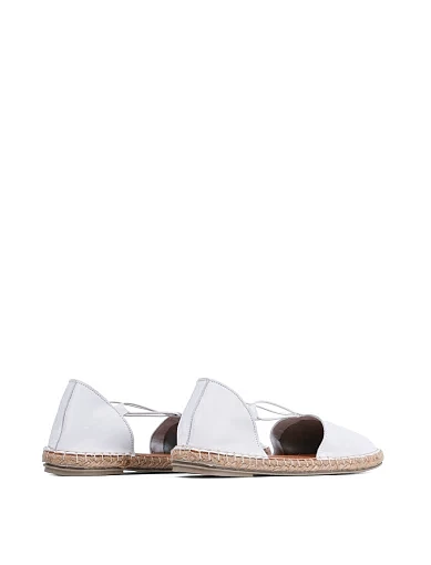 Жіночі еспадрильї Attizzare шкіряні білі - фото 4 - Miraton