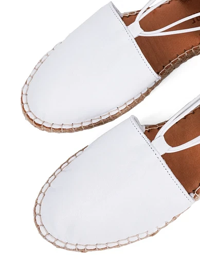 Жіночі еспадрильї Attizzare шкіряні білі - фото 5 - Miraton