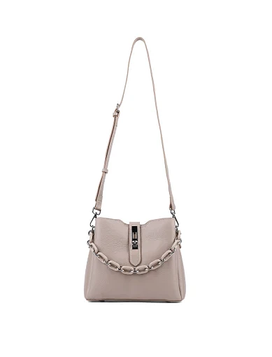 Жіноча сумка тоут MIRATON шкіряна бежева з декоративною ручкою - фото 5 - Miraton