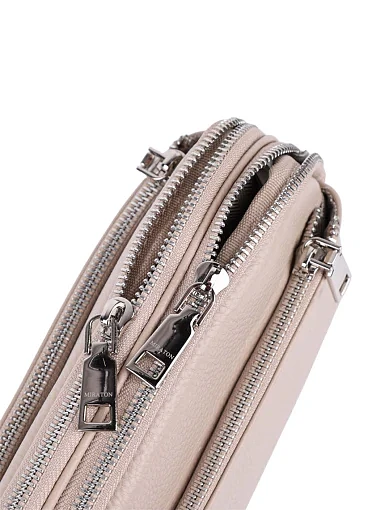 Жіноча сумка MIRATON шкіряна бежева - фото 5 - Miraton