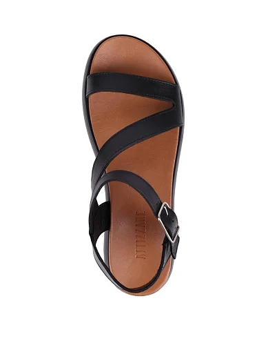 Жіночі сандалі Attizzare шкіряні чорні - фото 2 - Miraton