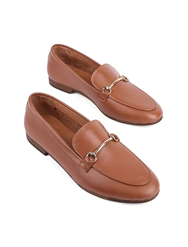 Жіночі сліпери Attizzare шкіряні коричневі - фото 4 - Miraton