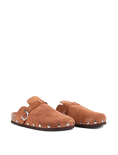 Жіночі сліпери Attizzare велюрові коричневі - фото 2 - Miraton