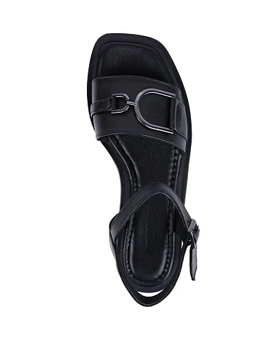 Жіночі сандалі Attizzare шкіряні чорні - фото 5 - Miraton