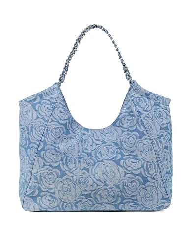 Жіноча сумка-шопер MIRATON джинсова блакитна - фото 3 - Miraton