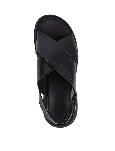 Жіночі сандалі Attizzare шкіряні чорні(619-9861-700) - фото 2 - Miraton