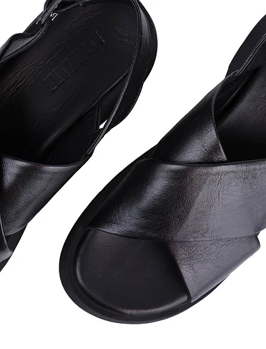 Жіночі сандалі Attizzare шкіряні чорні(619-9861-700) - фото 5 - Miraton