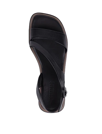 Жіночі сандалі Attizzare шкіряні чорні - фото 2 - Miraton