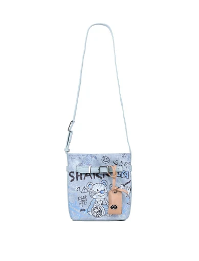 Жіноча сумка через плече MIRATON з екошкіри блакитна - фото 6 - Miraton