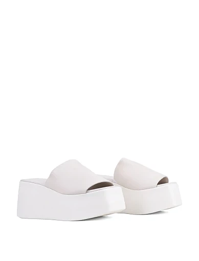 Жіночі сабо Attizzare шкіряні рисового кольору - фото 3 - Miraton