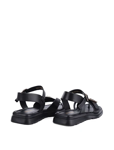 Жіночі сандалі Attizzare шкіряні чорні - фото 4 - Miraton