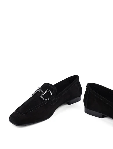 Женские слиперы Attizzare велюровые черные - фото 2 - Miraton