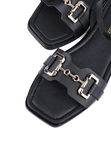 Жіночі сандалі Attizzare шкіряні чорні - фото 5 - Miraton