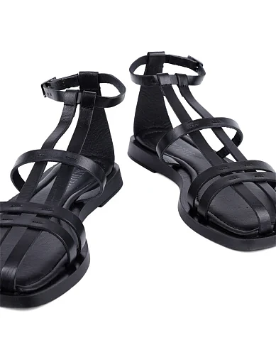 Жіночі сандалі Attizzare шкіряні чорні - фото 2 - Miraton