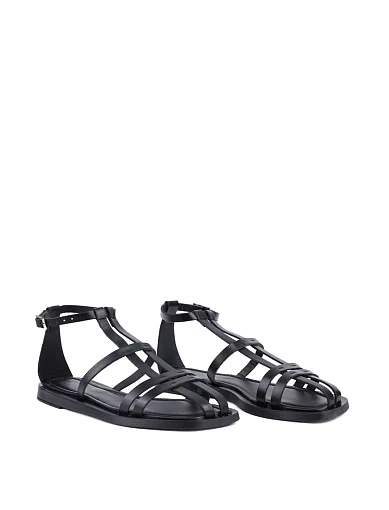 Жіночі сандалі Attizzare шкіряні чорні - фото 3 - Miraton